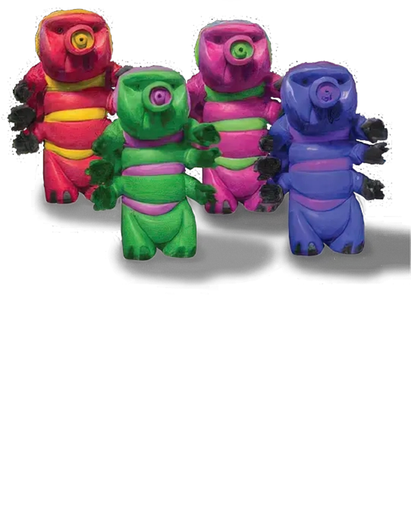 Tardigrades in Space™ Collectible Figurines | Set of 4 HarditardiesBronze
